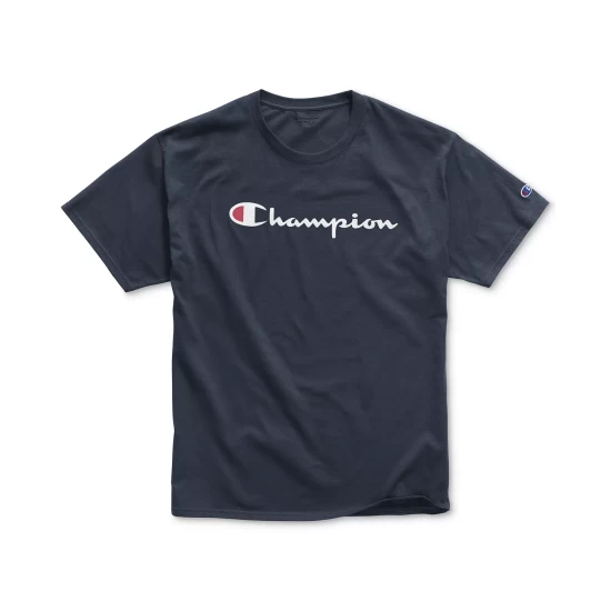 Budget ✔️ Champion Men's Script Logo T-Shirt Black ❤️ - Image 8