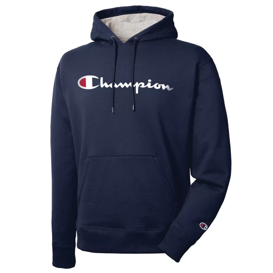 Flash Sale β€οΈ Champion Men's Script Logo Powerblend Hoodie Surf The Web β - Image 4