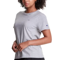 Hot Sale 🤩 Champion Men's Classic Logo Graphic Short-Sleeve T-Shirt Oxford Gray ✔️