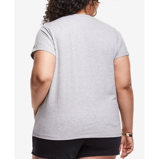 Flash Sale β€οΈ Champion Plus Size Classic Logo Graphic T-Shirt Oxford Gray π - Image 3