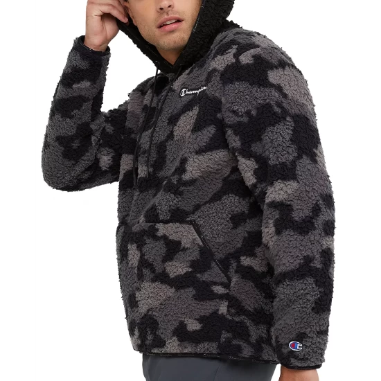 Deals π Champion Men's Cozy Standard-Fit Camouflage Plush Fleece Hoodie Mesh Camo Neutral/black π€© - Image 4