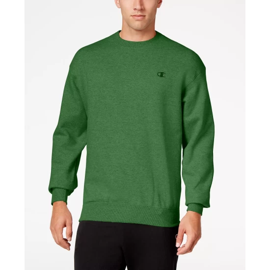 Best deal β Champion Men's Powerblend Fleece Sweatshirt Green Vine π - Image 5