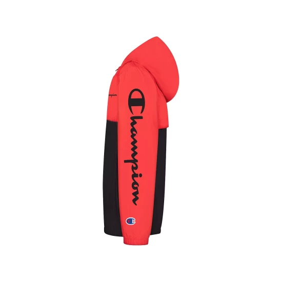 Best deal π Champion Big Boys Stadium Windbreaker Jacket New Ripe Red, Black β¨ - Image 3