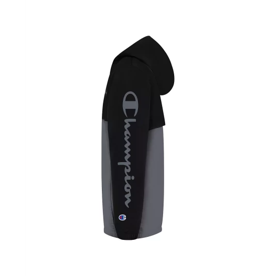 Best deal π Champion Big Boys Stadium Windbreaker Jacket New Ripe Red, Black β¨ - Image 4