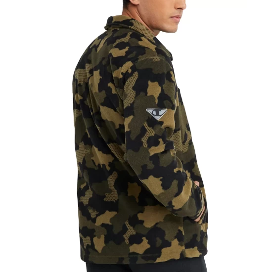 Promo π Champion Men's Explorer Fleece Camo π Shirt Jacket Mesh Camo Neutral π - Image 4