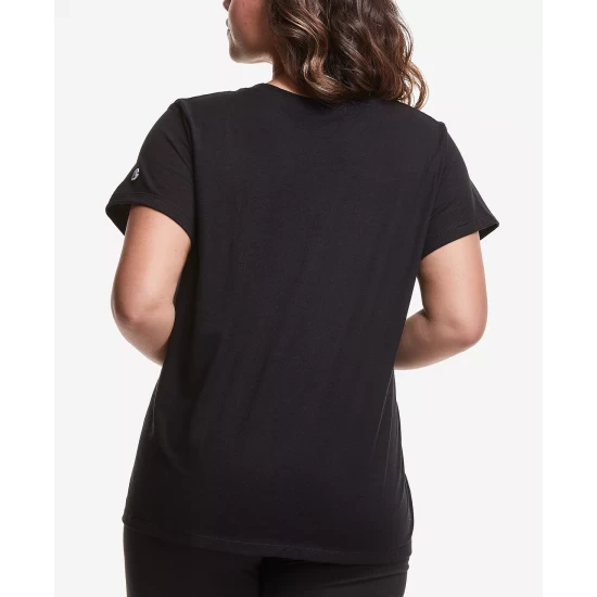 Discount 𧨠Champion Plus Size Classic Logo Graphic T-Shirt White π - Image 6