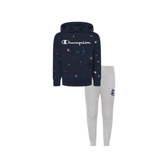 Best Sale π Champion Toddler Boys Paint Splatter T-shirt And Joggers, 2-Piece Set Navy, Oxford Heather π - Image 2