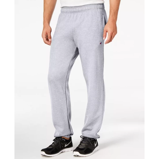 Cheapest π Champion Men's Powerblend Fleece Relaxed Pants Oxford Gray β€οΈ - Image 3