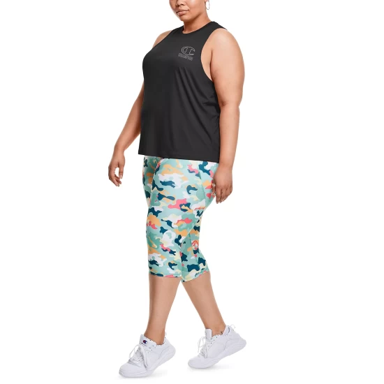 Outlet βοΈ Champion Plus Size Sculpt Tank Top Black β€οΈ - Image 2