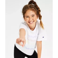 Best Pirce 𧨠Champion π© Women's Cropped Logo T-Shirt White/inari π₯