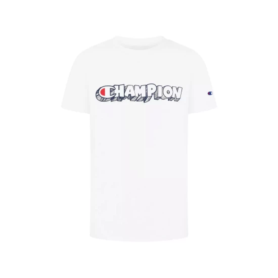 Discount ⨠Champion Little Boys Hand Drawn Block Script T-shirt Oxford Heather 𧨠- Image 2