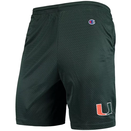 Best deal π₯° Champion Men's Green Miami Hurricanes College Mesh Shorts π₯ - Image 2