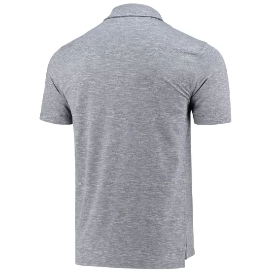 New π Champion Men's Gray Kansas State Wildcats Micro Mesh Space-Dye Polo π Shirt π― - Image 5