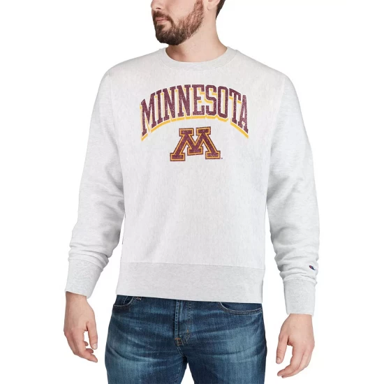 Outlet π― Champion Men's Gray UCLA Bruins Arch Over Logo Reverse Weave Pullover Sweatshirt π€© - Image 2