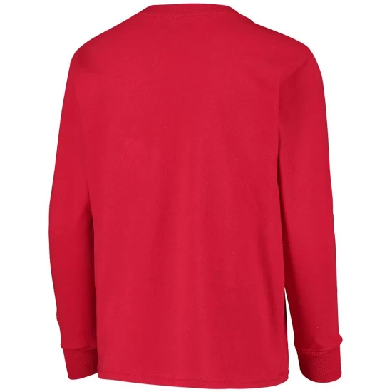 Brand new π Champion Youth Boys Red Wisconsin Badgers Lockup Long Sleeve T-shirt π€© - Image 5