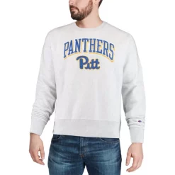 Buy π Champion Men's Gray Iowa State Cyclones Arch Over Logo Reverse Weave Pullover Sweatshirt β