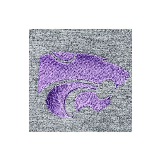 New π Champion Men's Gray Kansas State Wildcats Micro Mesh Space-Dye Polo π Shirt π― - Image 2