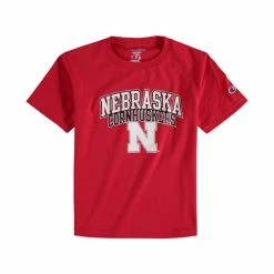 Cheap 🌟 Champion Youth Boys Scarlet Nebraska Huskers Jersey T-shirt 👏