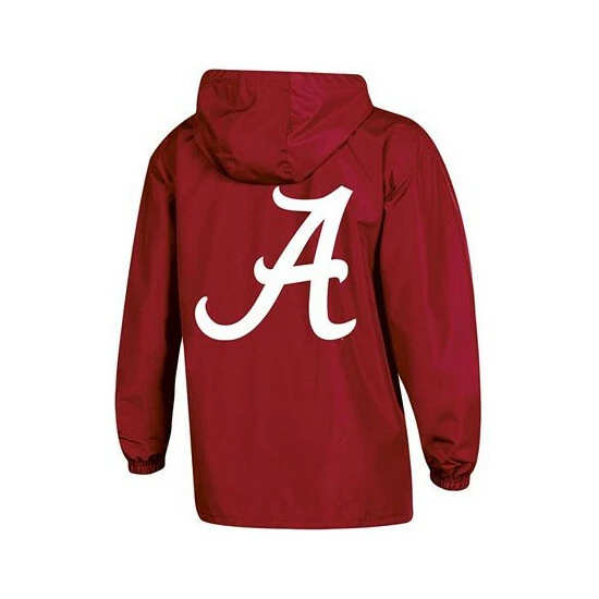 Budget π Champion π© Women's Crimson Alabama Crimson Tide Packable Half-Zip Light Rain Jacket π - Image 7