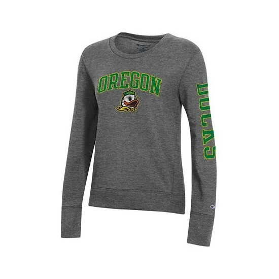Best reviews of β Champion π© Women's Charcoal Oregon Ducks University 2.0 Fleece Sweatshirt β - Image 2