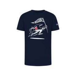 Outlet 🛒 Champion Toddler Boys Classic Man Graphic T-shirt Navy 🥰