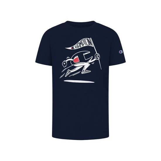 Outlet π Champion Toddler Boys Classic Man Graphic T-shirt Navy π₯°