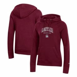 Cheap 👍 Champion 👩 Women's Maroon Montana Grizzlies Arch Team Logo Pullover Hoodie 😍