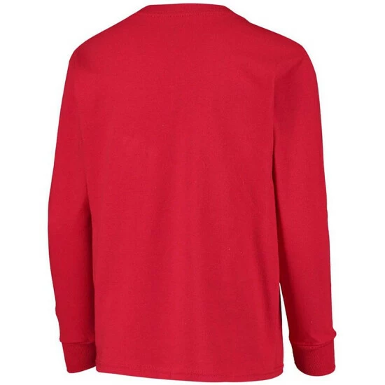 Brand new π Champion Youth Boys Red Wisconsin Badgers Lockup Long Sleeve T-shirt π€© - Image 4