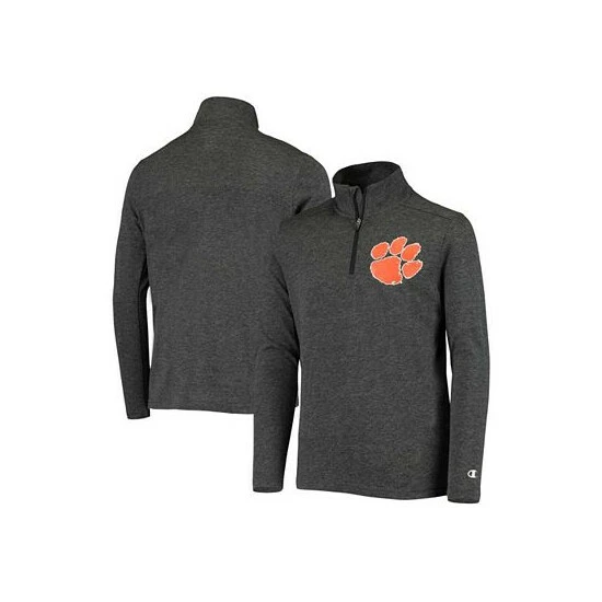 Cheap π Champion Youth Boys Black Clemson Tigers Field Day Quarter-Zip Jacket π - Image 2
