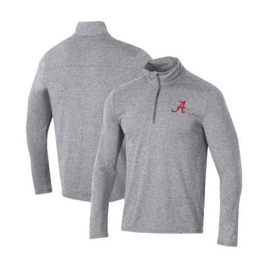 Best deal π Champion Men's Heathered Gray Alabama Crimson Tide Field Day Team Quarter-Zip Jacket β