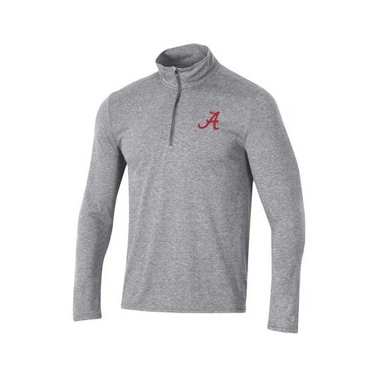 Best deal π Champion Men's Heathered Gray Alabama Crimson Tide Field Day Team Quarter-Zip Jacket β - Image 2